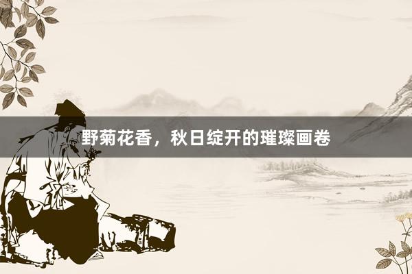 野菊花香，秋日绽开的璀璨画卷